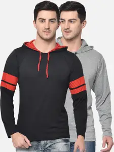 MACK JONNEY Men Pack Of 2 Hooded T-shirts