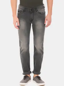 Flying Machine Men Grey Slim Fit Mid-Rise Clean Look Stretchable Jeans