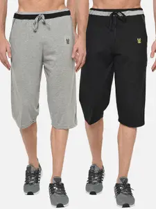 VIMAL JONNEY Men Pack Of 2 Solid Regular Fit Regular Shorts