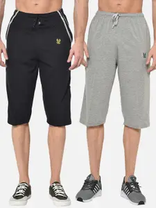 MACK JONNEY Men Pack Of 2 Solid Regular Fit Regular Shorts