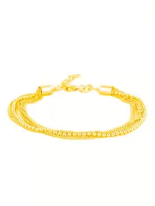 ahilya 24k Gold-Plated 92.5 Sterling Silver Handcrafted Multistrand Bracelet