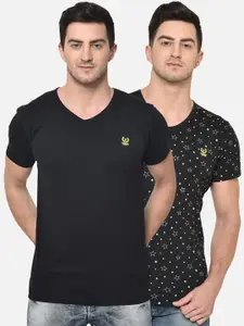 MACK JONNEY Men Pack of 2 V-Neck T-shirt