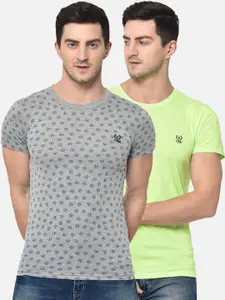 MACK JONNEY Men Pack of 2 Round Neck T-shirt