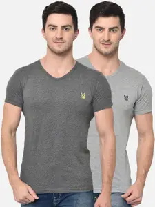 MACK JONNEY Men Pack Of 2 V-Neck T-shirt