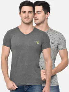 MACK JONNEY Men Pack Of 2 V-Neck T-shirt