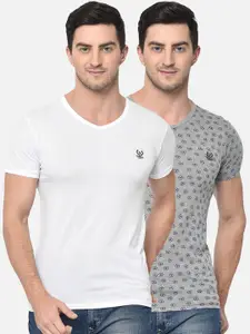 MACK JONNEY Men Pack of 2 V-Neck T-shirts