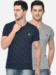 MACK JONNEY Men Pack of 2 Round Neck T-shirts
