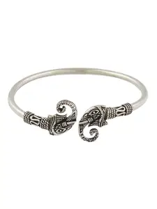 ahilya 92.5 Sterling Silver-Toned Oxidised Handcrafted Bracelet