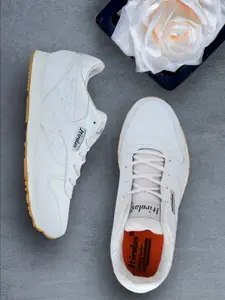 HIROLAS Men White Running Shoes