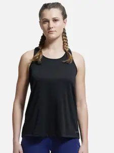 Jockey Graphic Printed Racerback Styled Tank Top with Stay Dry Treatment