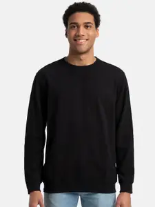 Jockey Combed Cotton French Terry Sweatshirt with Ribbed Cuffs-2716