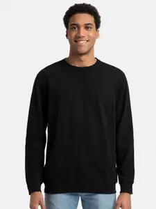 Jockey Combed Cotton French Terry Sweatshirt with Ribbed Cuffs-2716