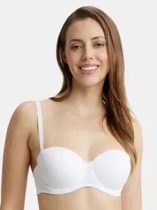Jockey Under Wired Padded Cotton Full Coverage Multiway Styling Strapless Bra-FE52