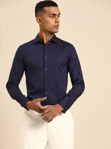 Celio Men Cotton Textured Slim Fit Formal Shirt