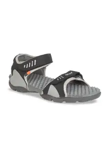 Sparx Men Black & Grey SS-103 Sports Sandals