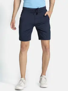 Jockey Men Navy Blue Solid Sports Shorts