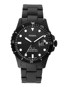 Fossil Men Black Analogue Watch FS5659