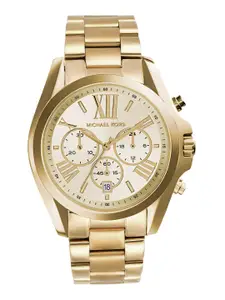 Michael Kors BRADSHAW Men Gold Analogue Watch MK5605