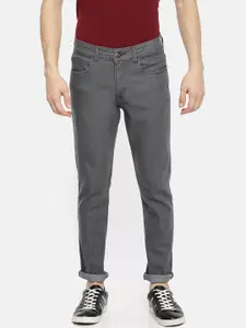The Indian Garage Co Men Grey Slim Fit Stretchable Jeans