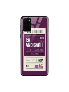 DailyObjects Purple Chandigarh City Tag Printed Samsung Galaxy S20 Plus Glass Mobile Cover