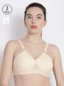 ABELINO Pack of 2 Non-wired & Non-Padded Everyday Bras