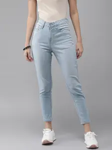 Roadster Women Blue Skinny Fit High-Rise Clean Look Stretchable Jeans