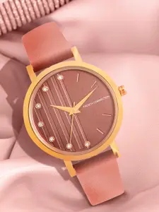 French Connection Women Peach-Coloured Analogue Watch FC20-63E