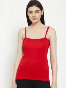 Friskers Women Red Solid Camisole