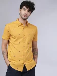 HIGHLANDER Men Slim Fit Printed Casual Shirt