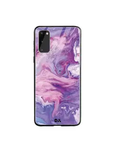 DailyObjects Pink & Blue Marble Unicorn Samsung Galaxy S20 Glass Mobile Case