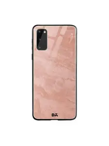 DailyObjects Peach-Coloured Marble Sand Samsung Galaxy S20 Glass Mobile Case