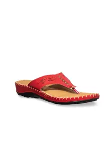 Khadims Women Red Solid Heels
