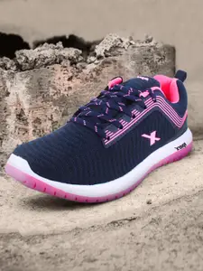 Sparx Women Navy Blue & Pink Running Shoes