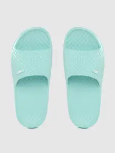Kook N Keech Women Sea Green Textured Anti Skid Sliders