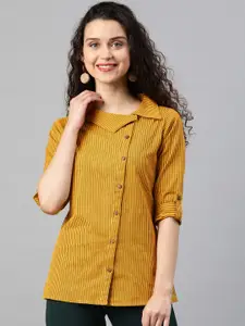 YASH GALLERY Women Opaque Striped Casual Shirt