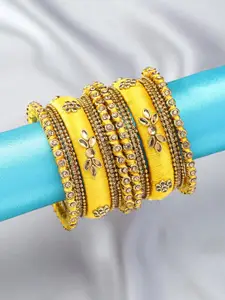Peora Set of 4 Gold-Plated Bangles