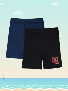 YK Basics Boys Pack of 2 Regular Fit Shorts