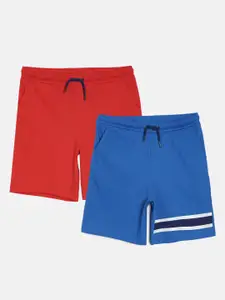 YK Basics Boys Pack of 2 Solid Regular Fit Shorts