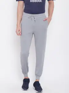 Fitkin Men Grey Solid Joggers