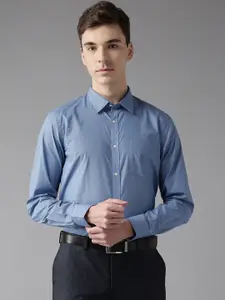 Blackberrys Men Blue Slim Fit Printed Formal Shirt