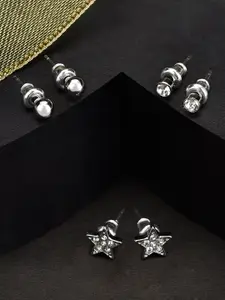 Accessorize London Women Set of 3 Studs Earring