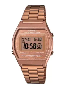 CASIO Vintage Women Rose Gold Digital Watch D128 B640WC-5ADF