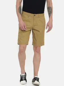 Being Human Men Khaki Solid Regular Fit Chino Shorts