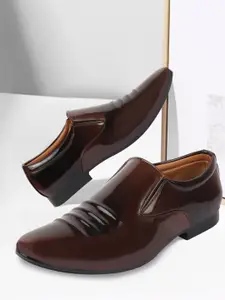 FAUSTO Fausto Men Brown Formal Slip-On Shoes