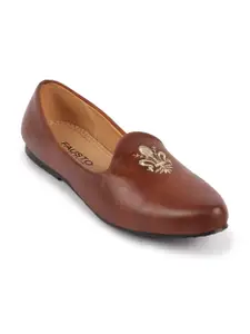 FAUSTO Men Tan Brown Mojaris