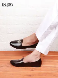 FAUSTO Men Brown Mojaris
