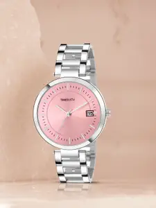 TIMESMITH Women Pink & Silver-Toned Analogue Watch TSC-099 ktd1