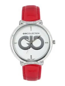 GIO COLLECTION Women Silver-Toned Dial Watch G0051-05
