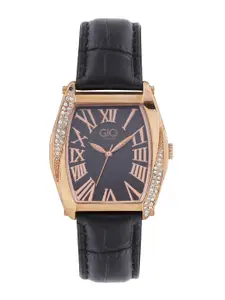 GIO COLLECTION Women Black Dial Watch G0040-05