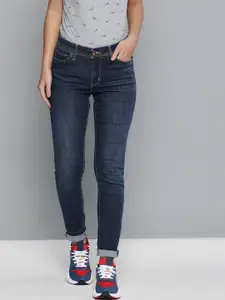 Levis Women Blue 711 Skinny Fit Clean Look Waterless Sustainable Jeans Made with Bamboo Viscose